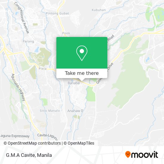 G.M.A Cavite map