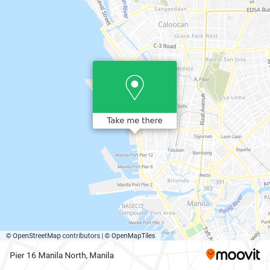 Pier 16 Manila North map