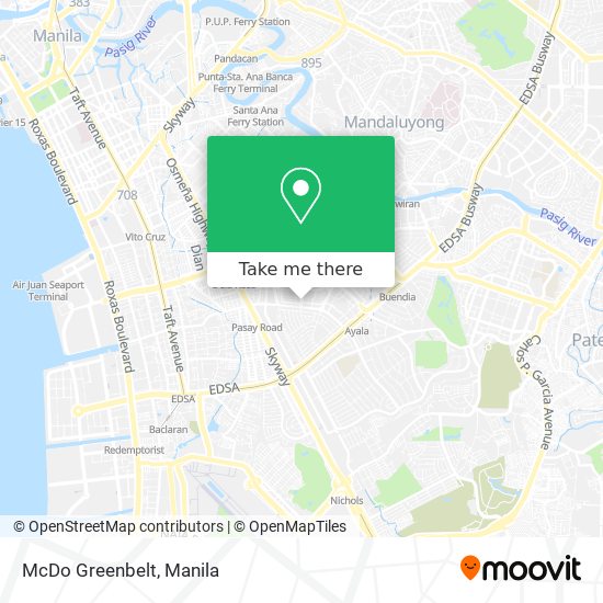 McDo Greenbelt map