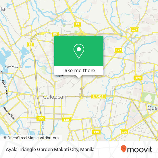 Ayala Triangle Garden Makati City map