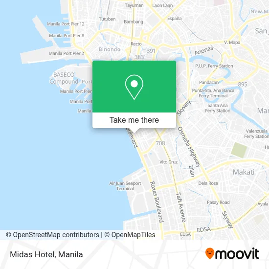 Midas Hotel map