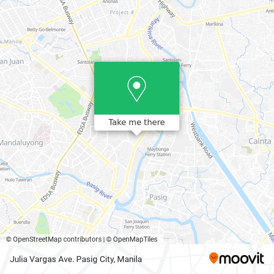 Julia Vargas Ave. Pasig City map