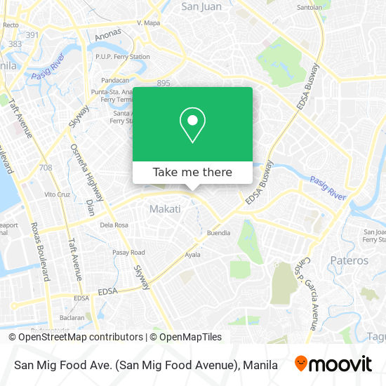 San Mig Food Ave. map