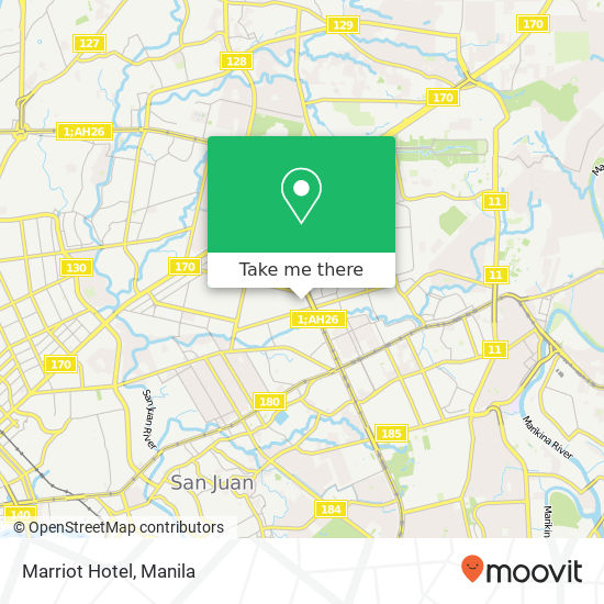 Marriot Hotel map