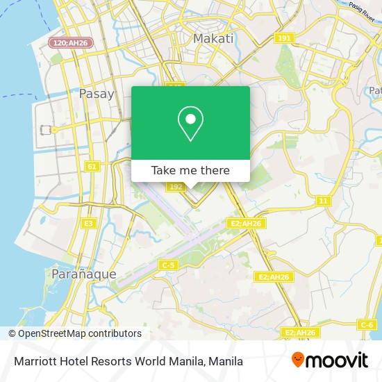 Marriott Hotel Resorts World Manila map