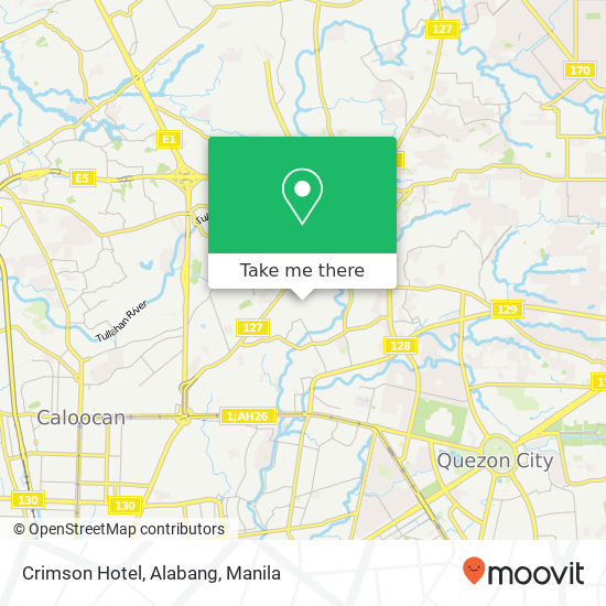 Crimson Hotel, Alabang map