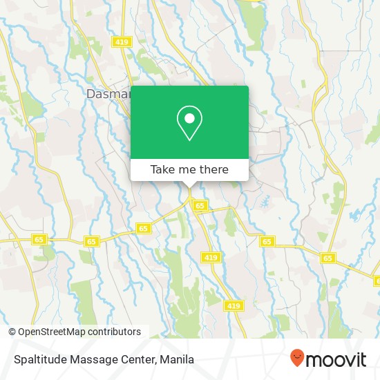 Spaltitude Massage Center map