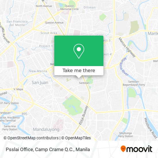 Psslai Office, Camp Crame Q.C. map