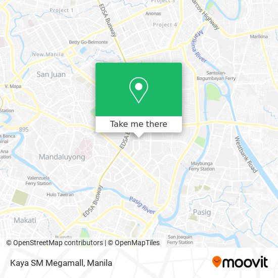 Kaya SM Megamall map
