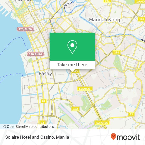 Solaire Hotel and Casino map