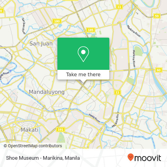 Shoe Museum - Marikina map