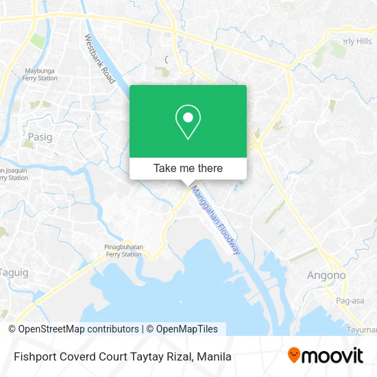 Fishport Coverd Court Taytay Rizal map