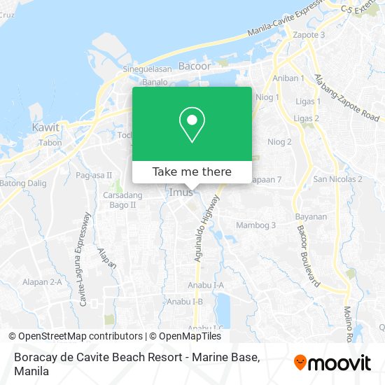 Boracay de Cavite Beach Resort - Marine Base map