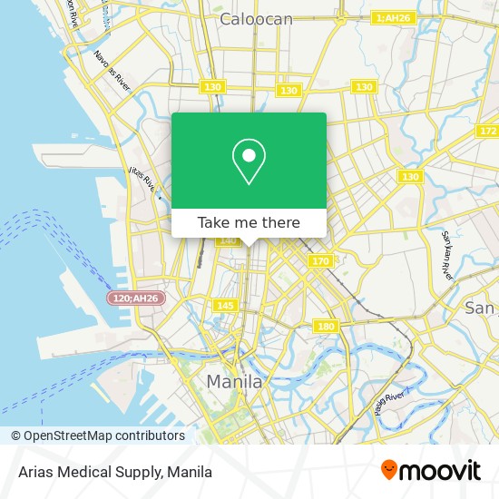 Arias Medical Supply map