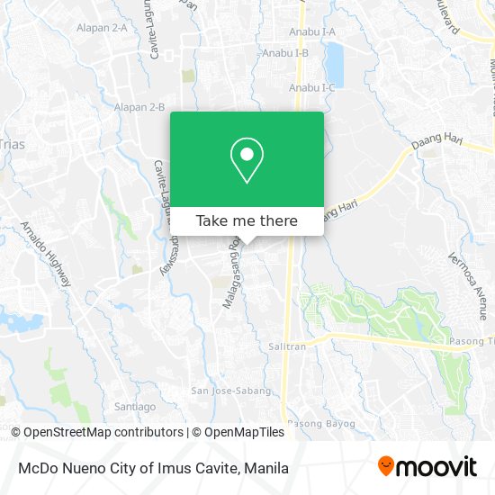 McDo Nueno City of Imus Cavite map