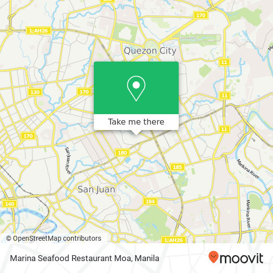 Marina Seafood Restaurant Moa map