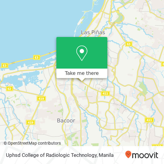 Uphsd College of Radiologic Technology map