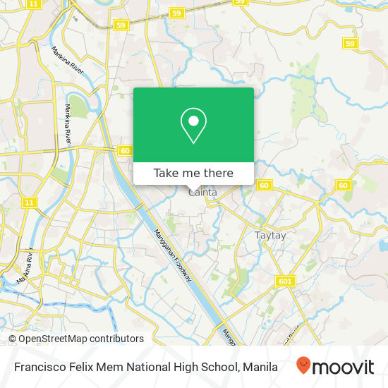 Francisco Felix Mem National High School map