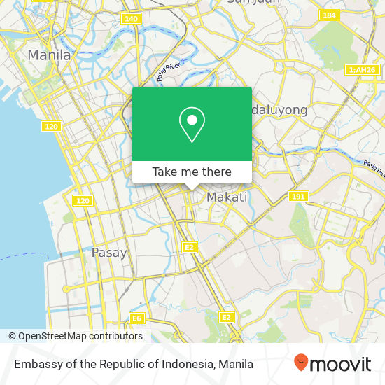 Embassy of the Republic of Indonesia map