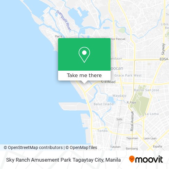 Sky Ranch Amusement Park Tagaytay City map