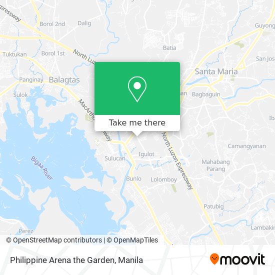 Philippine Arena the Garden map