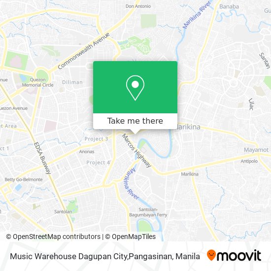 Music Warehouse Dagupan City,Pangasinan map