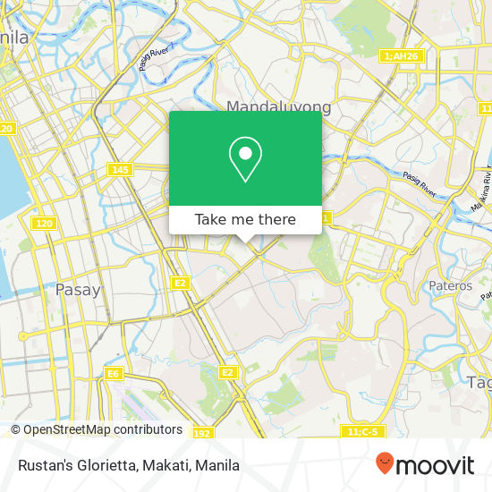 Rustan's Glorietta, Makati map