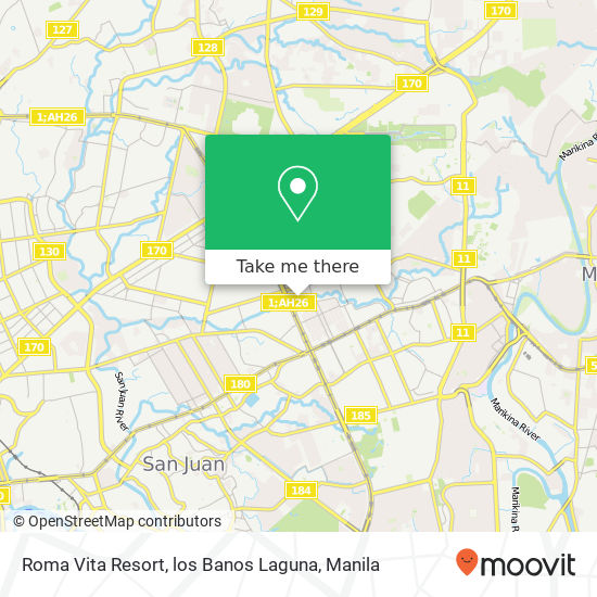 Roma Vita Resort, los Banos Laguna map