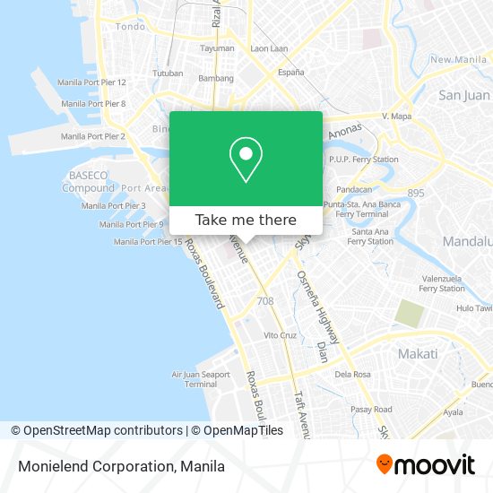 Monielend Corporation map
