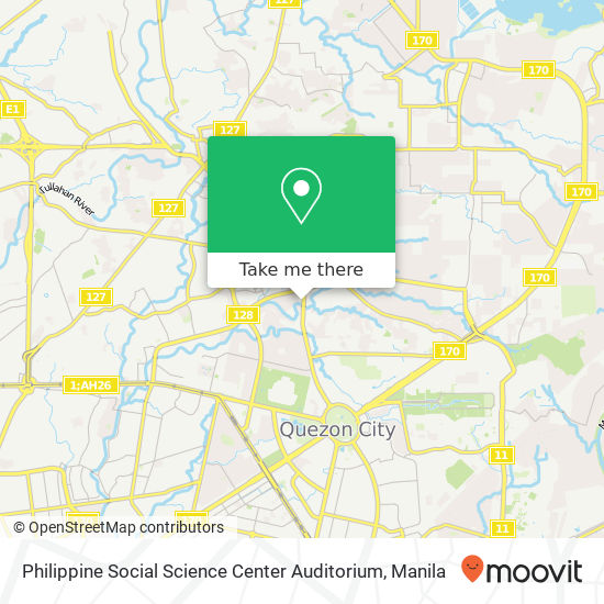 Philippine Social Science Center Auditorium map