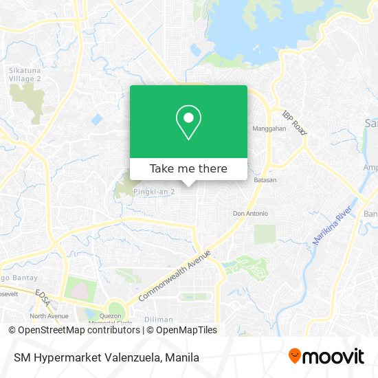 SM Hypermarket Valenzuela map