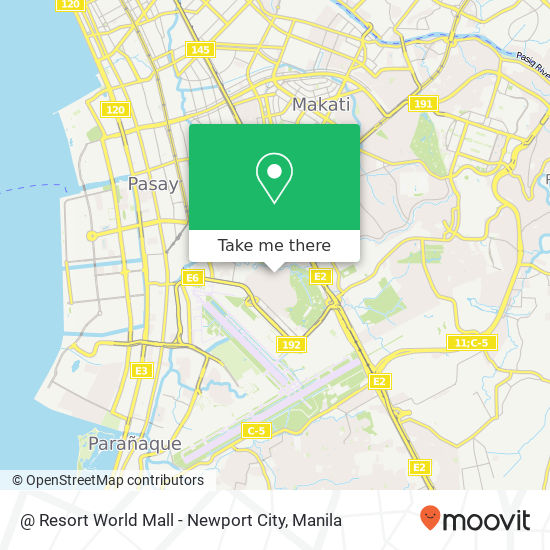 @ Resort World Mall - Newport City map