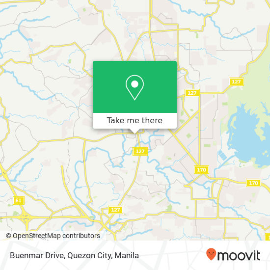 Buenmar Drive, Quezon City map