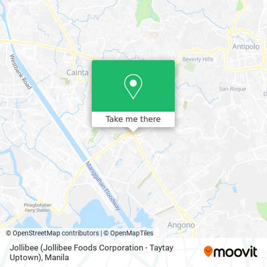 Jollibee (Jollibee Foods Corporation - Taytay Uptown) map