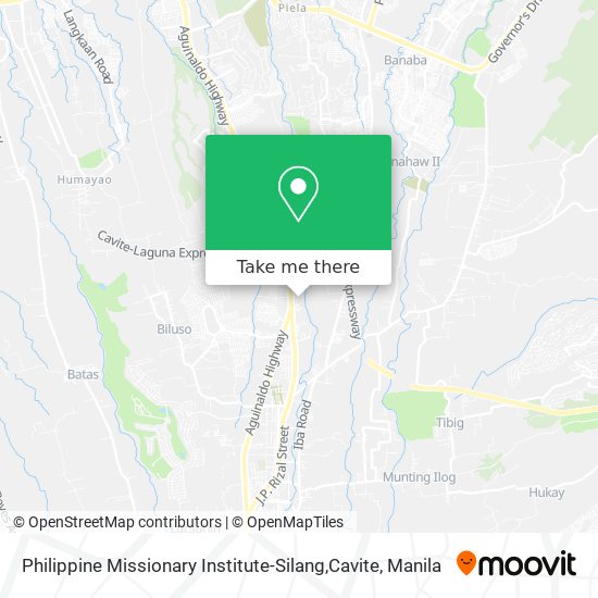 Philippine Missionary Institute-Silang,Cavite map