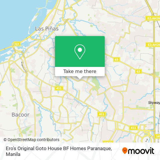 Ero's Original Goto House BF Homes Paranaque map