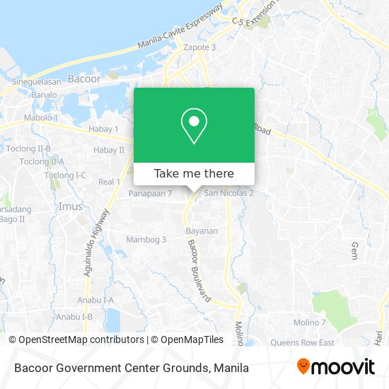 Bacoor Government Center Grounds map