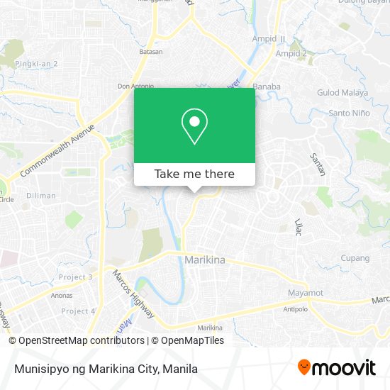 Munisipyo ng Marikina City map