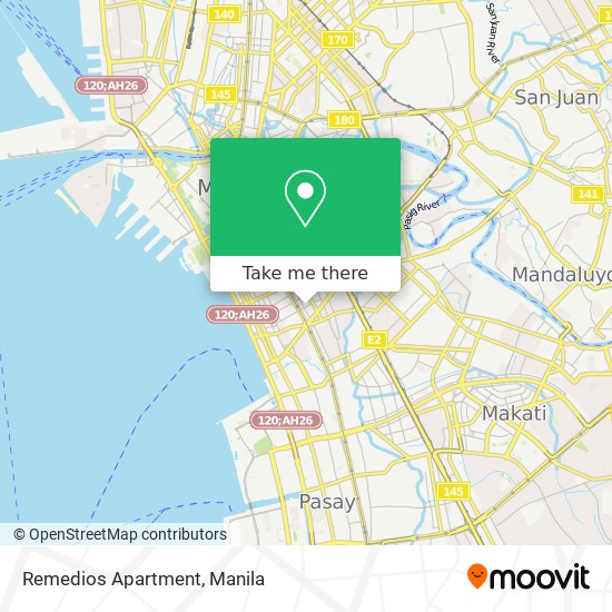 Remedios Apartment map