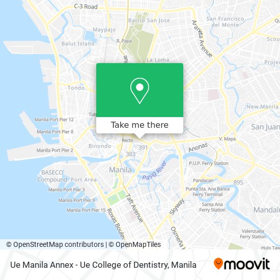 Ue Manila Annex - Ue College of Dentistry map