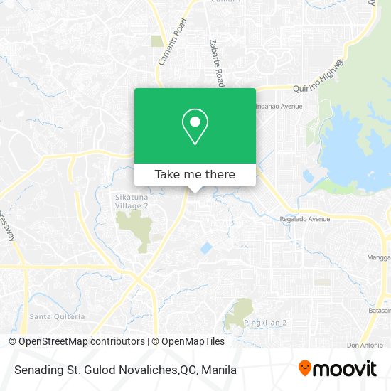 Senading St. Gulod Novaliches,QC map