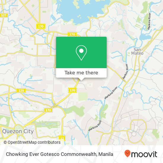 Chowking Ever Gotesco Commonwealth map