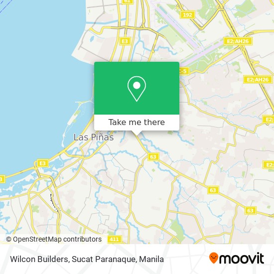 Wilcon Builders, Sucat Paranaque map