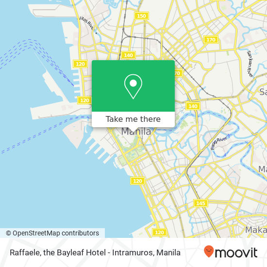 Raffaele, the Bayleaf Hotel - Intramuros map