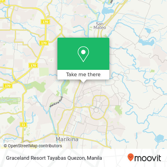 Graceland Resort Tayabas Quezon map