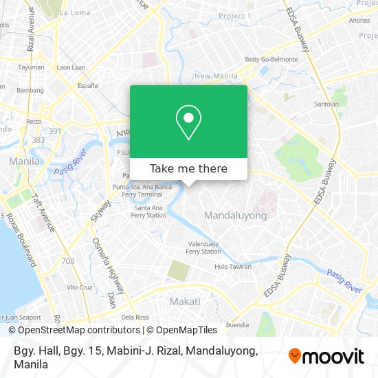 Bgy. Hall, Bgy. 15, Mabini-J. Rizal, Mandaluyong map