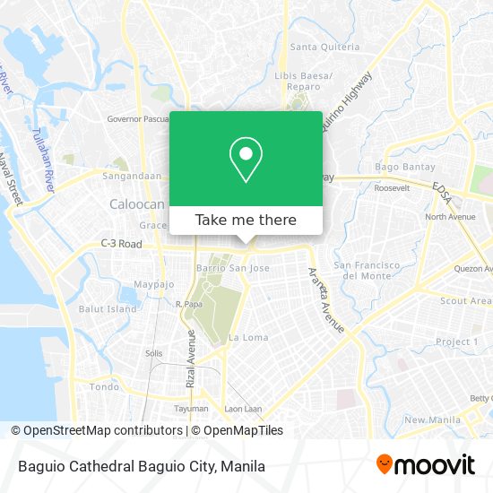 Baguio Cathedral Baguio City map