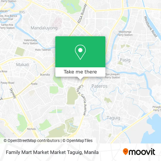 Family Mart Market Market Taguig map