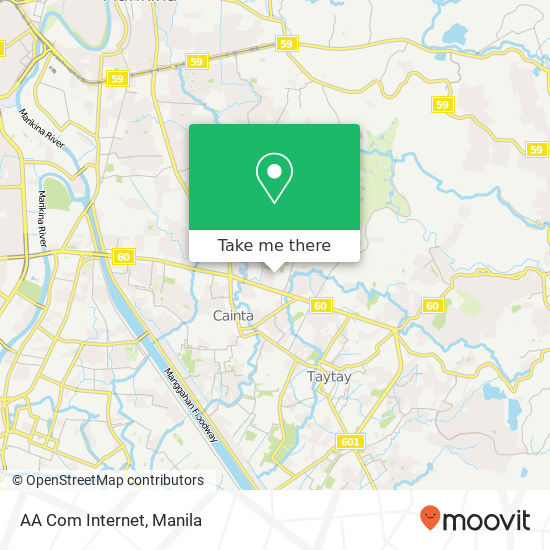 AA Com Internet map