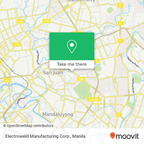 Electroweld Manufacturing Corp. map